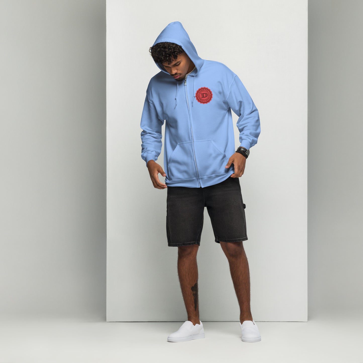 DURMITES logo zip hoodie